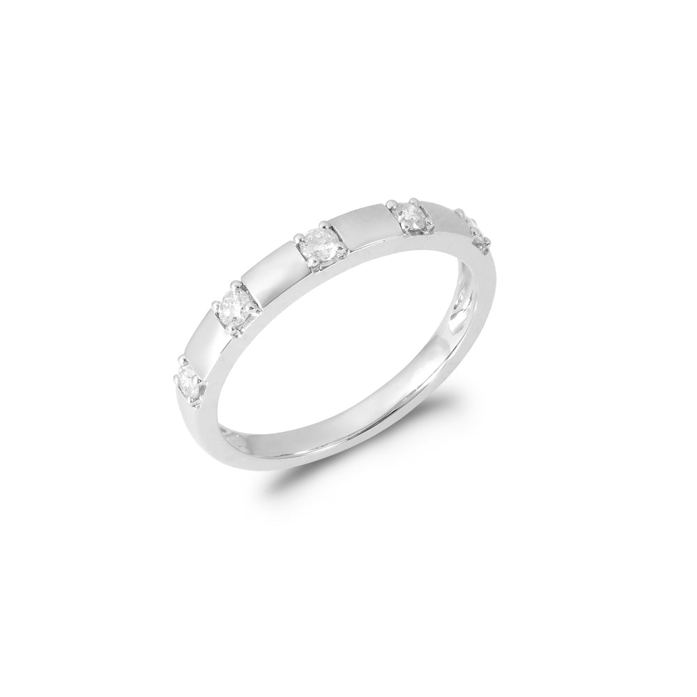 Diamond Fashion Ring in 18K Yellow or White Gold with 5 diamonds totaling 0.20CTDI