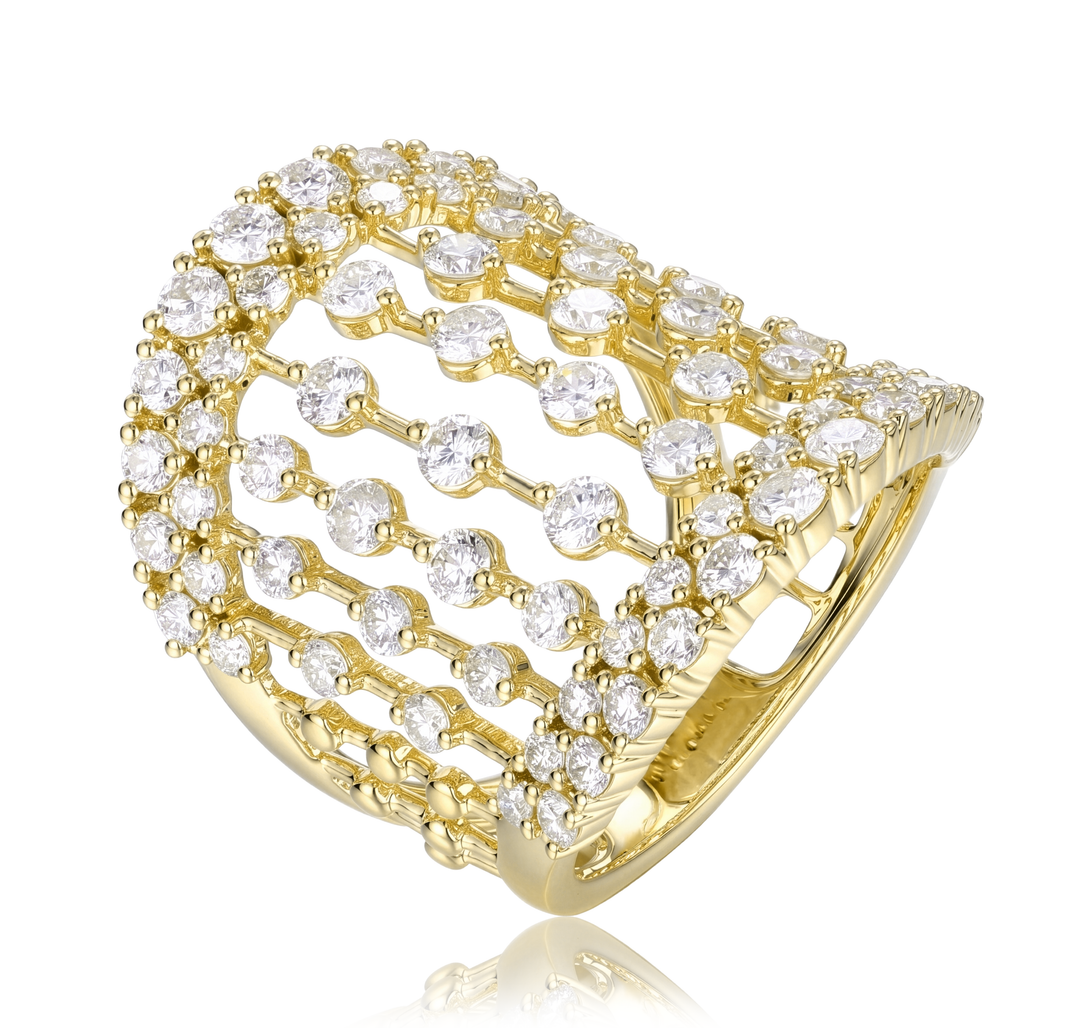 18K Gold Diamond Ring