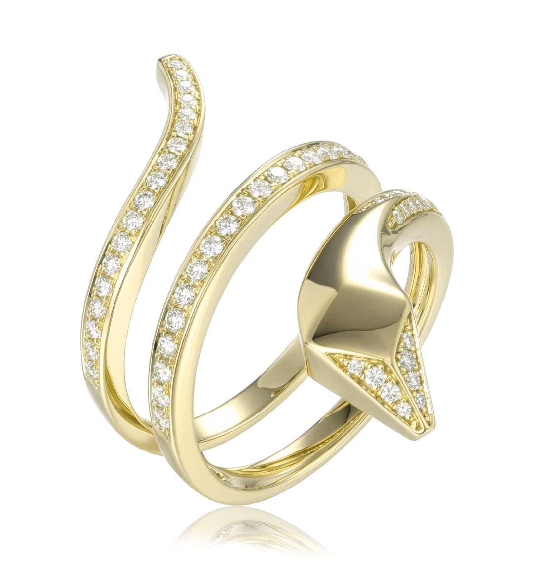 18K Gold Diamond Ring