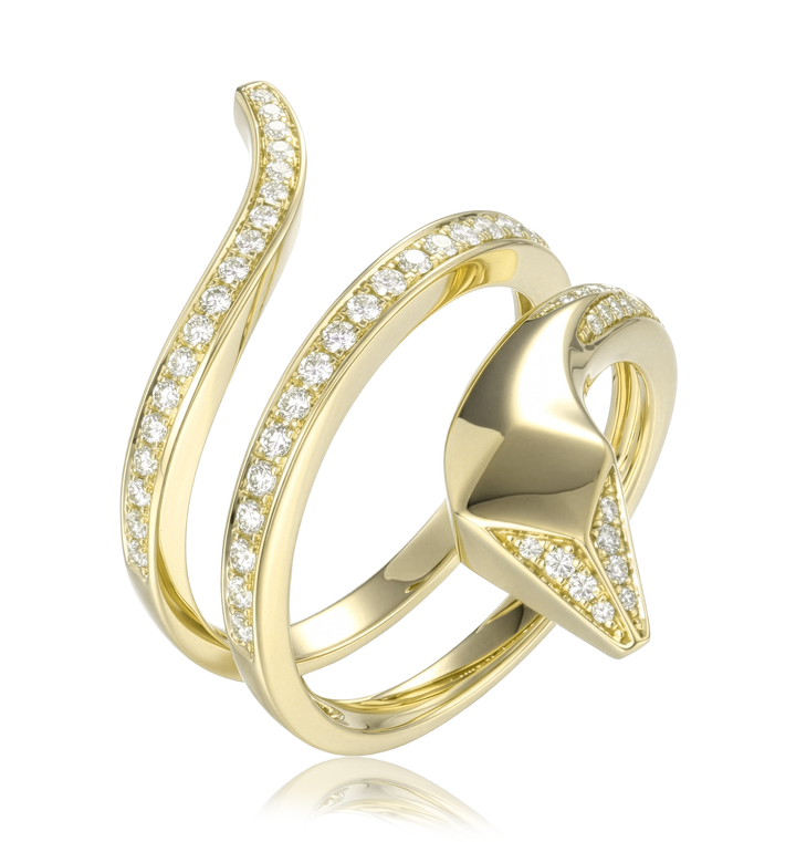 18K Gold Diamond Ring
