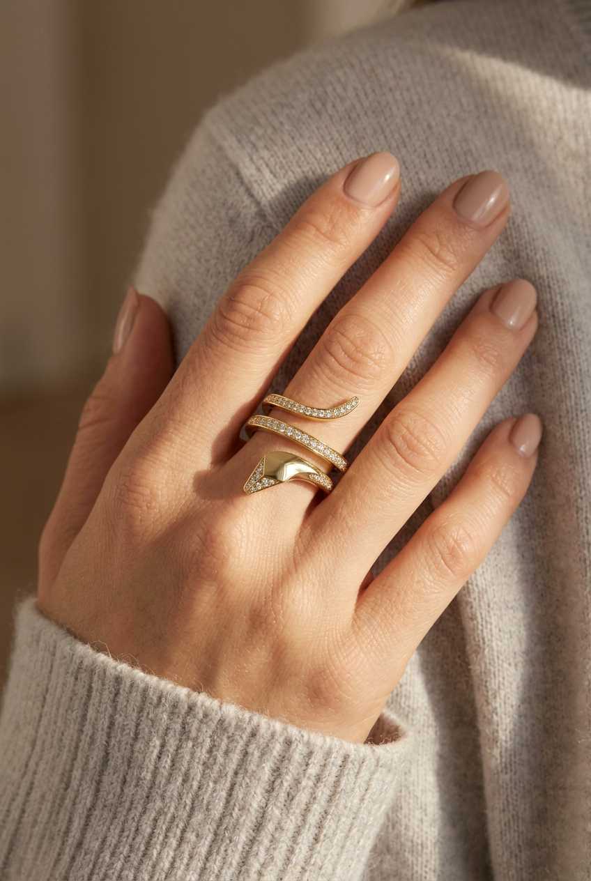 18K Gold Diamond Ring