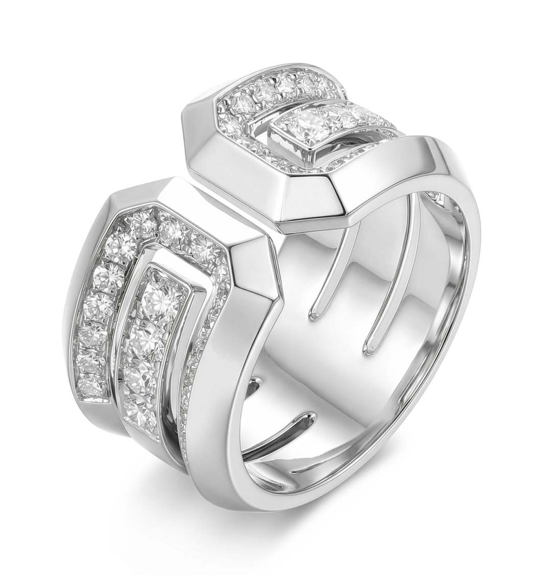 18K Gold Diamond Ring