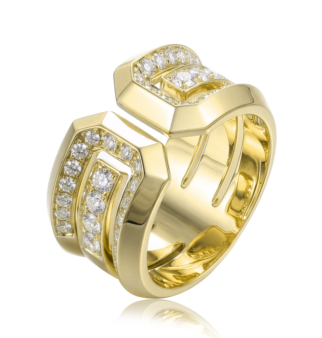 18K Gold Diamond Ring