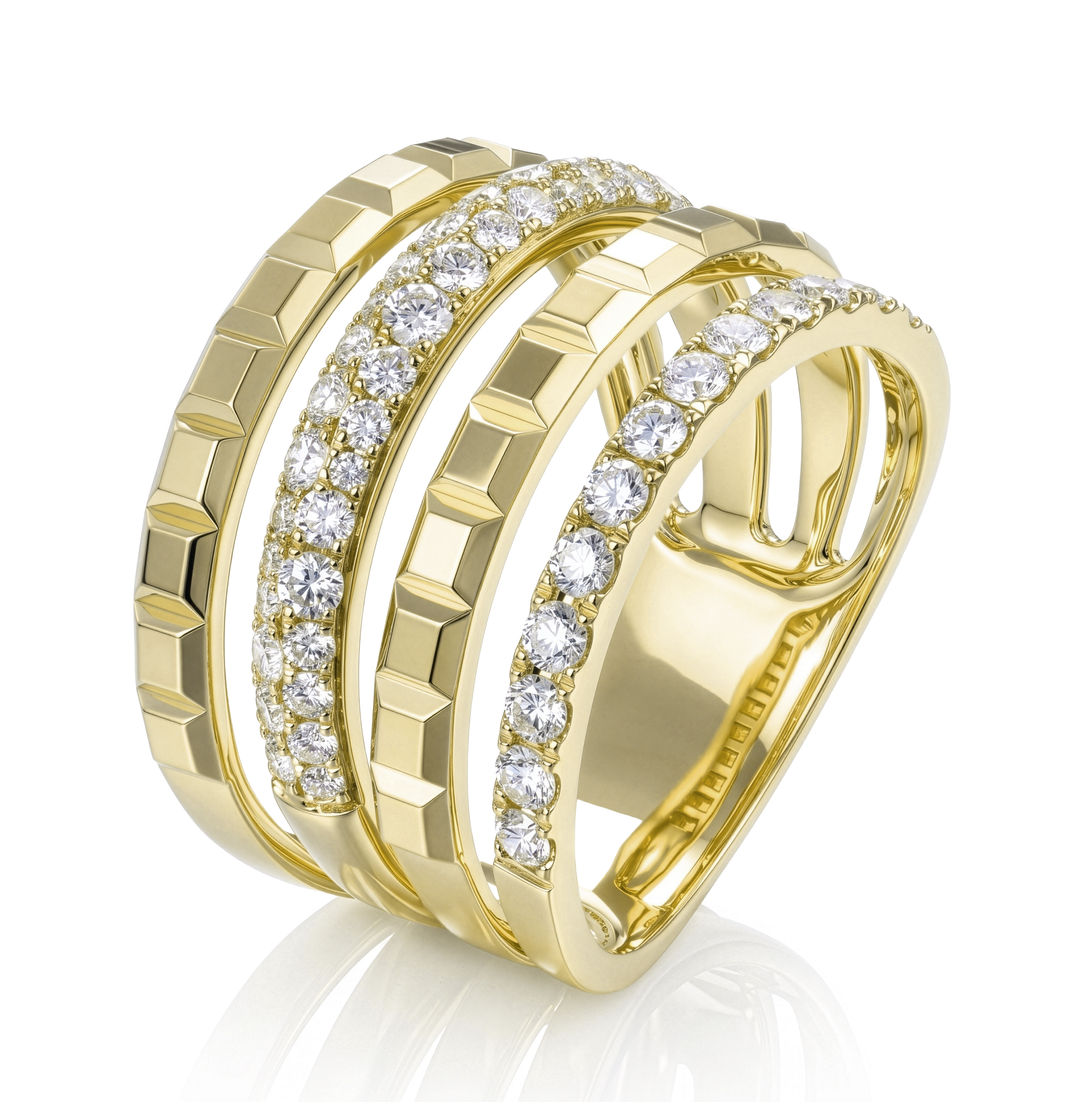 18K Gold Diamond Ring