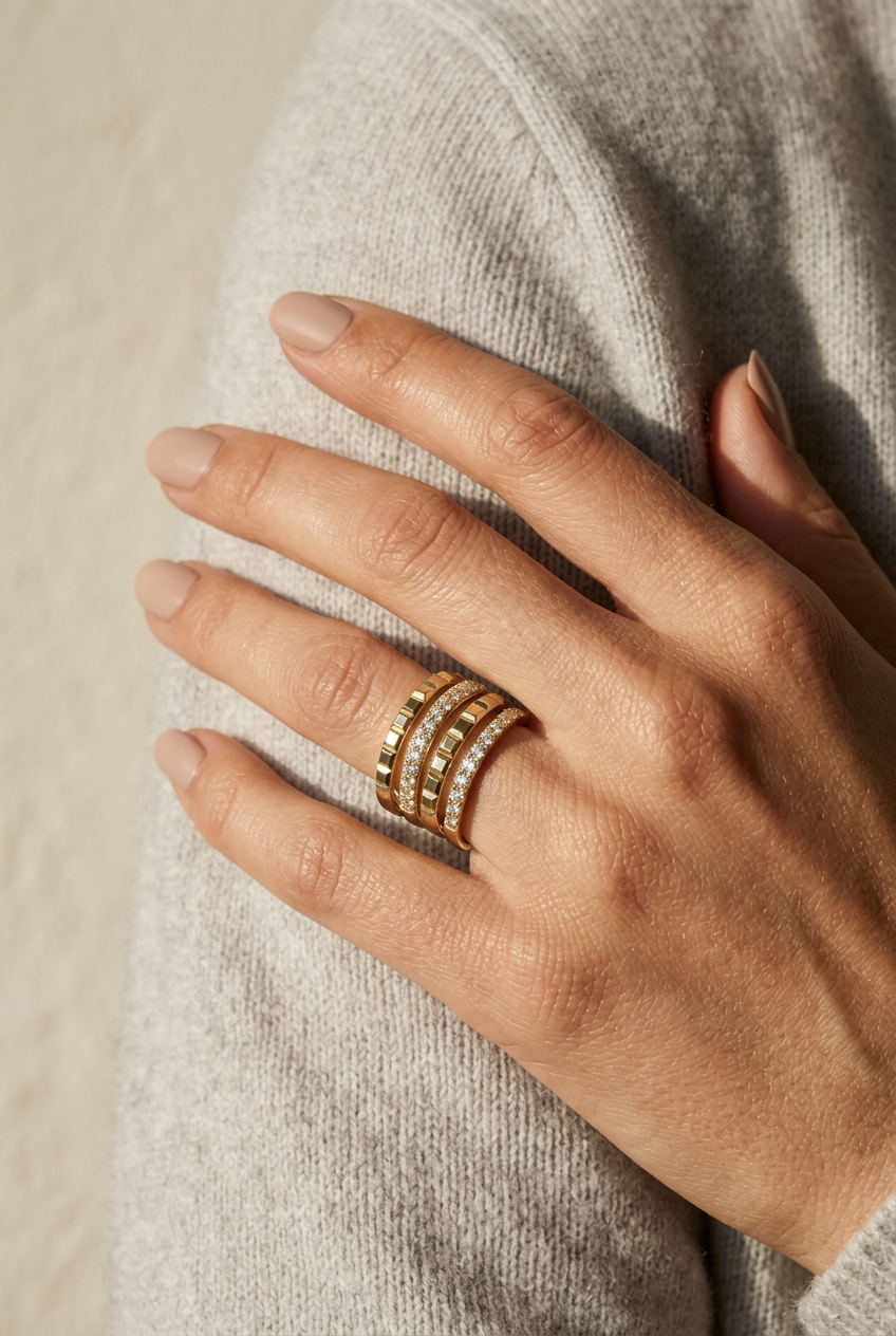 18K Gold Diamond Ring