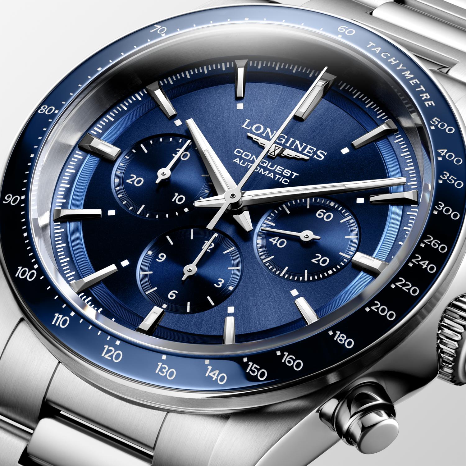 Longines Conquest Chronograph 42mm | L3.835.4.92.6 | ORLY Jewellers