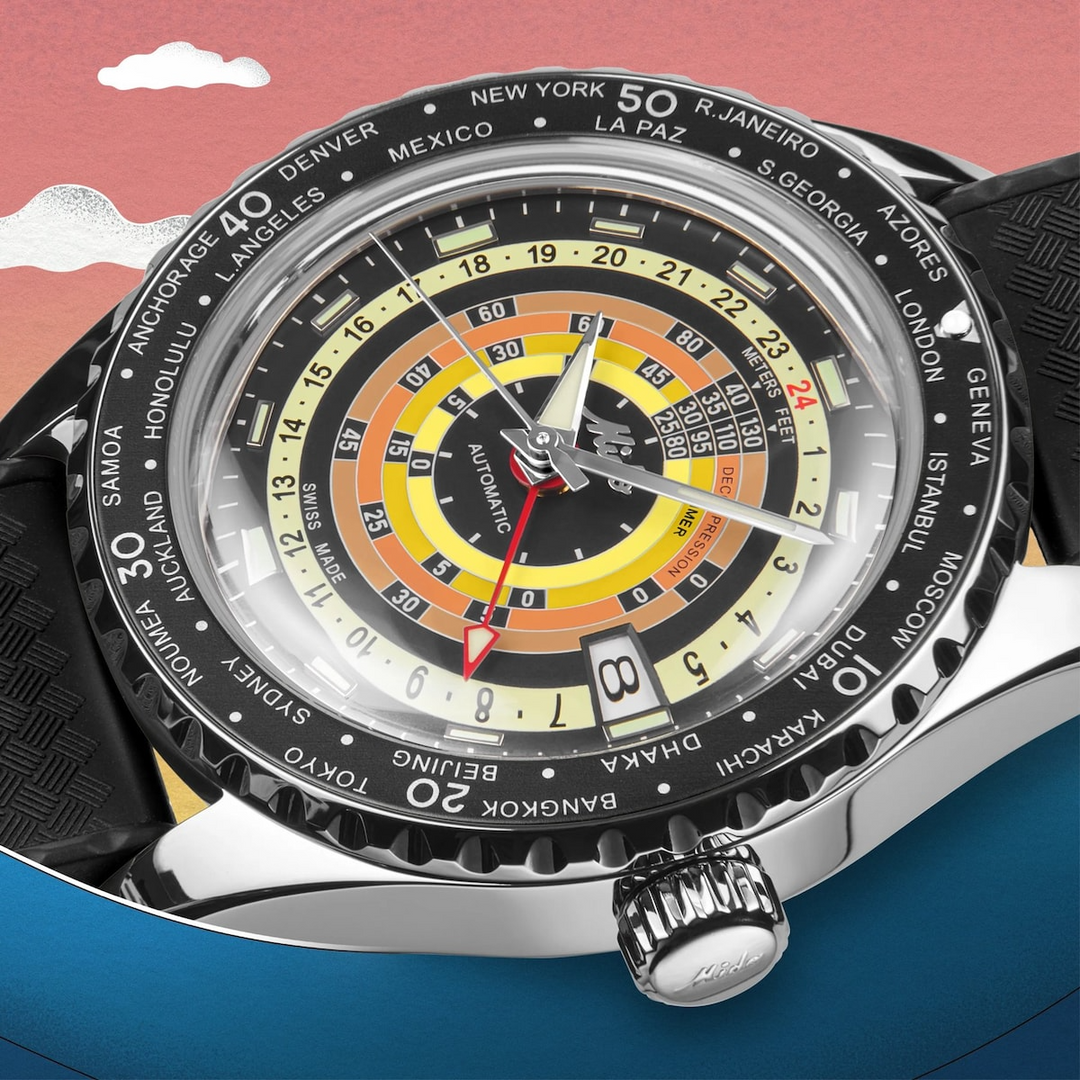 Mido Ocean Star Decompression Worldtimer 40.5 mm