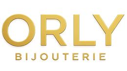 Gold 'ORLY Bijouterie' logo on a white background