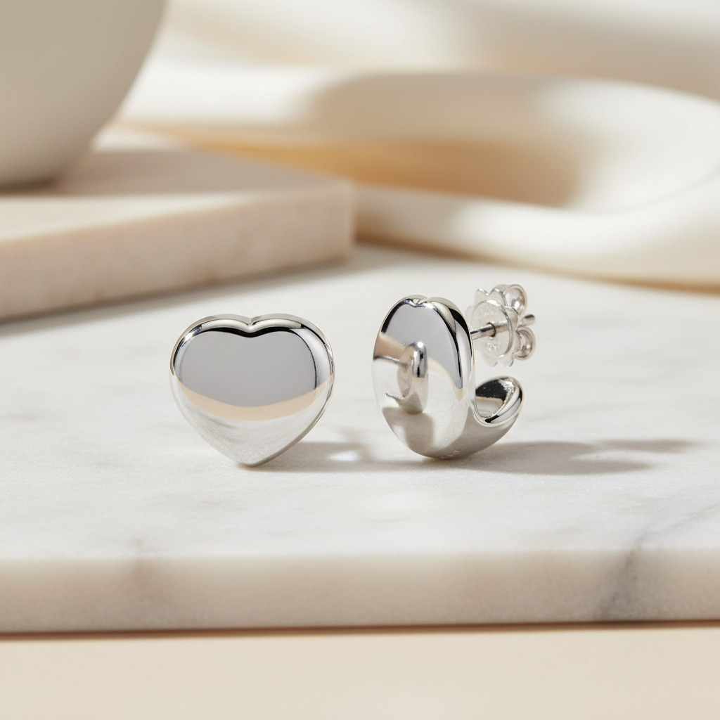 Miss Mimi Heart Stud Earrings