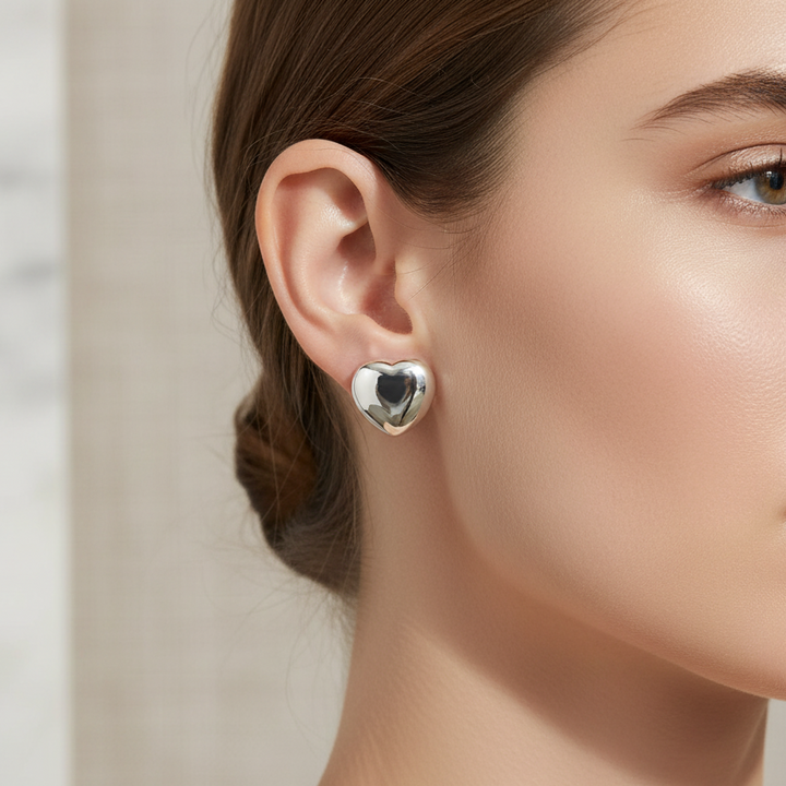 Miss Mimi Heart Stud Earrings