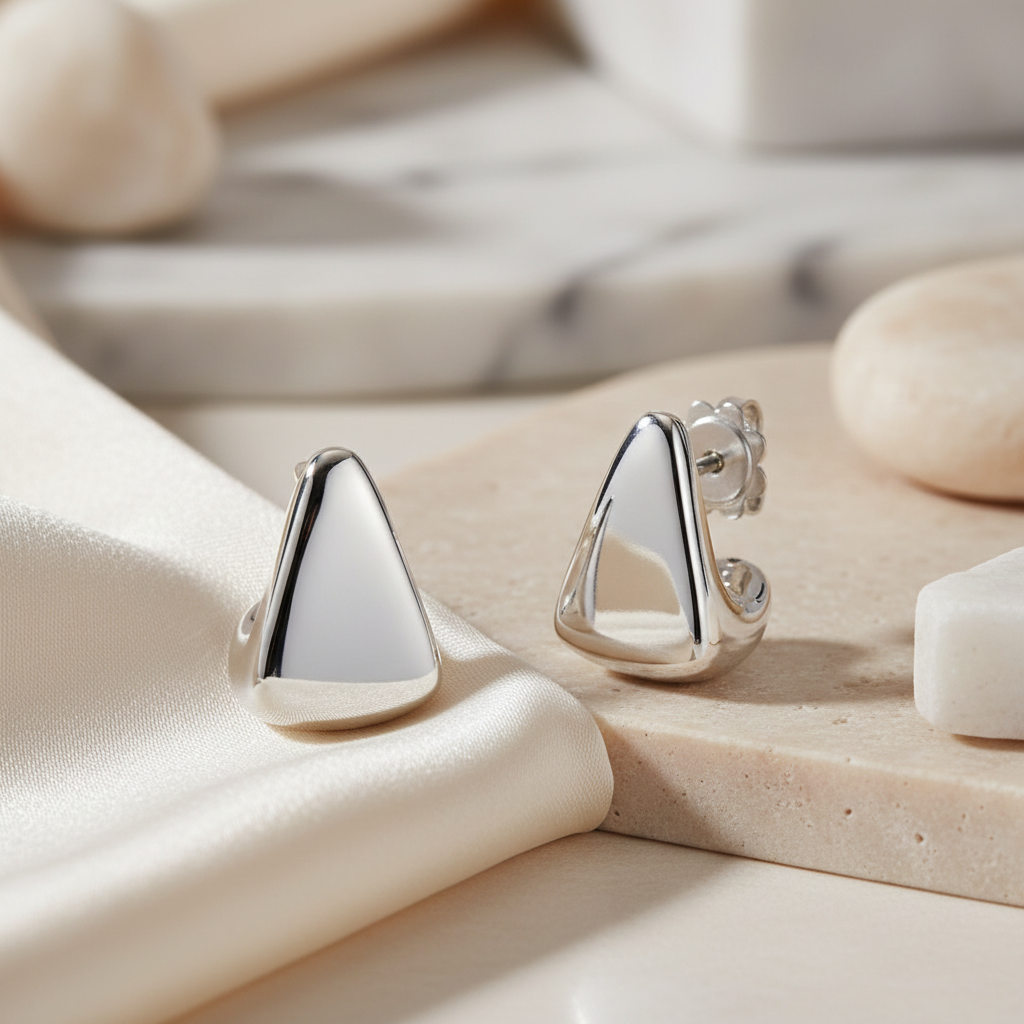 Miss Mimi Triangle Stud Earrings
