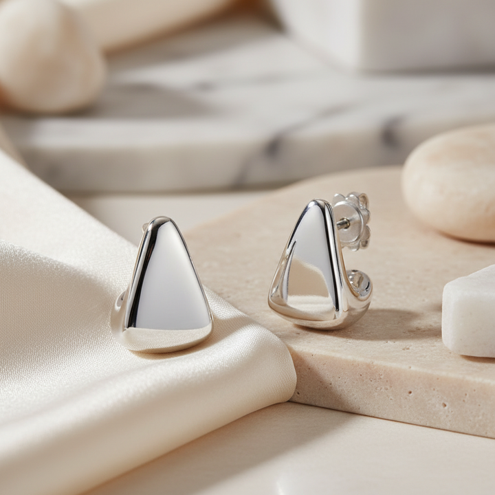 Miss Mimi Triangle Stud Earrings