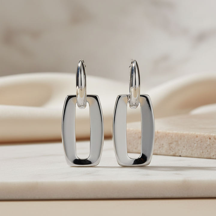 Boucles d'oreilles pendantes géométriques Miss Mimi