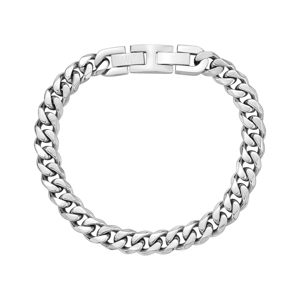 A.R.Z Stainless Steel Cuban Link Bracelet 8mm - ORLY Jewellers Canada