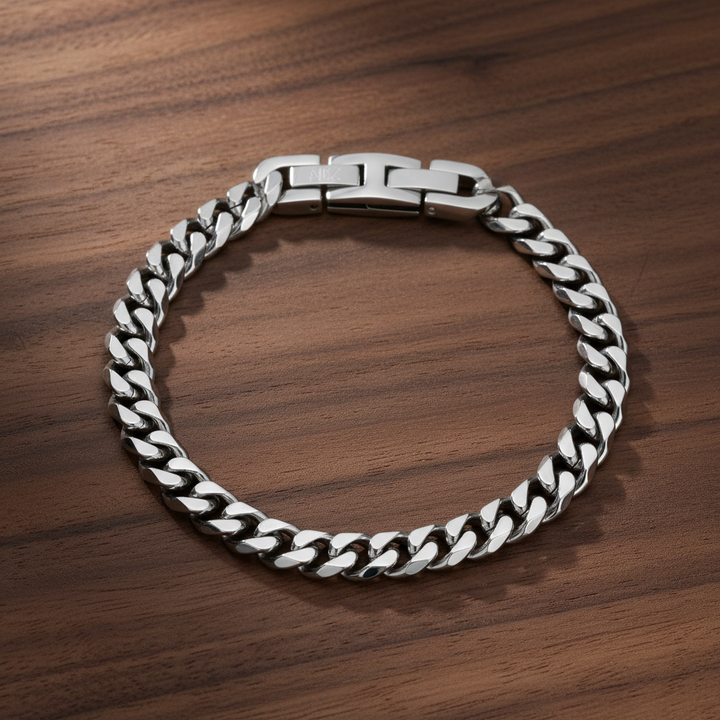 Bracelet à maillons cubains ARZ Steel 8 mm