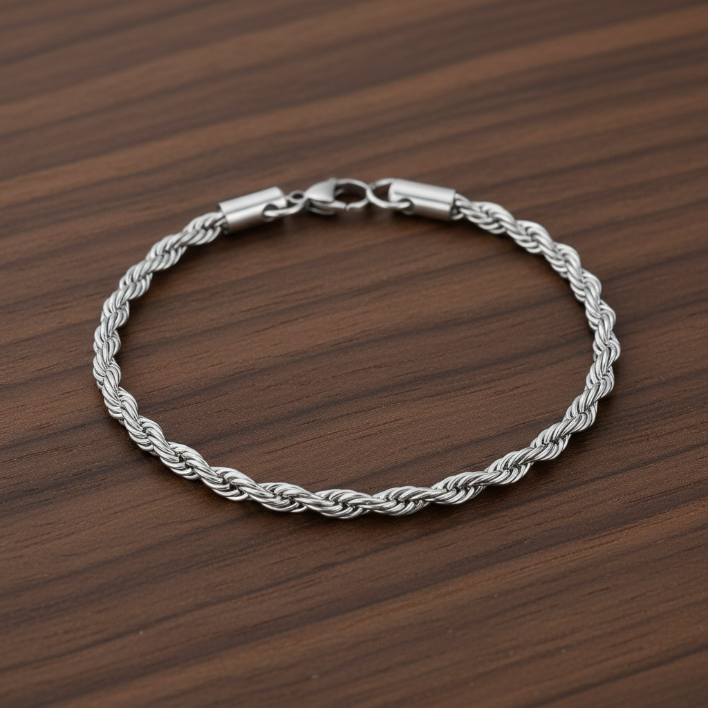 A.R.Z Steel Rope Bracelet 4mm