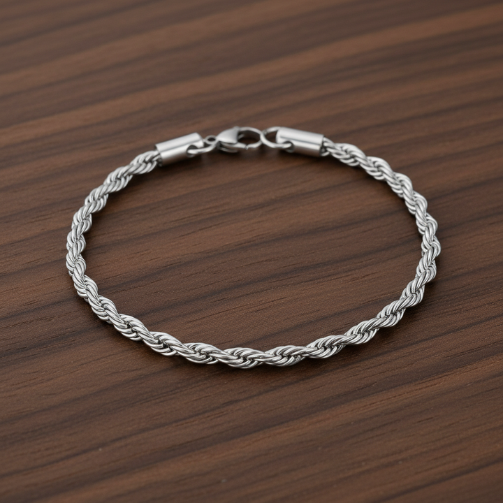 A.R.Z Steel Rope Bracelet 4mm