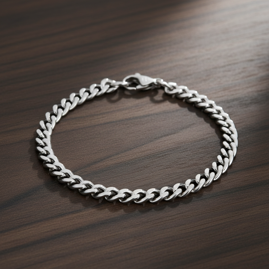 Bracelet à maillons cubains ARZ Steel 5 mm