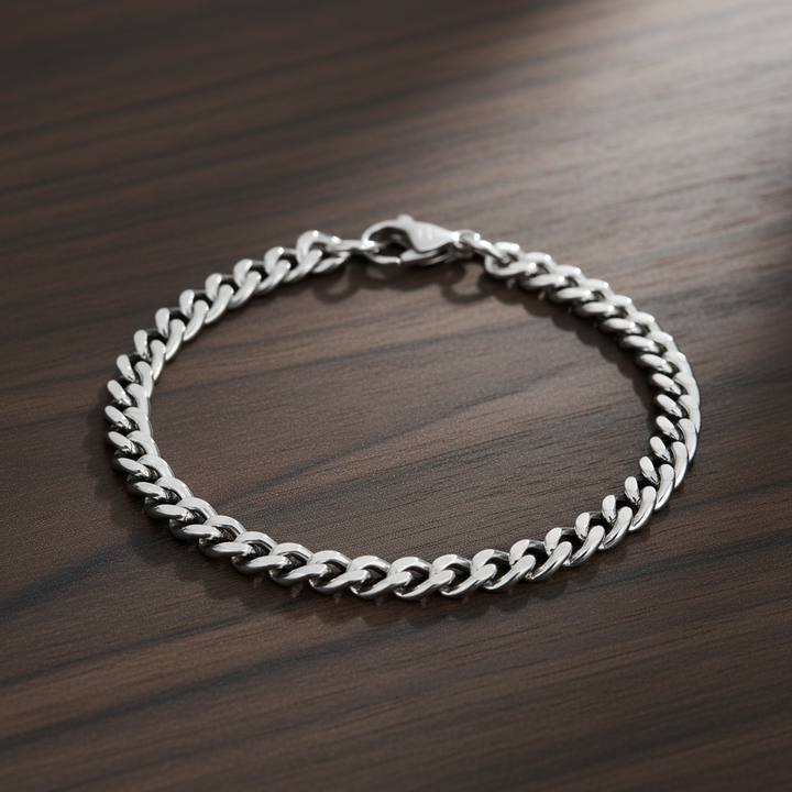 Bracelet à maillons cubains ARZ Steel 5 mm