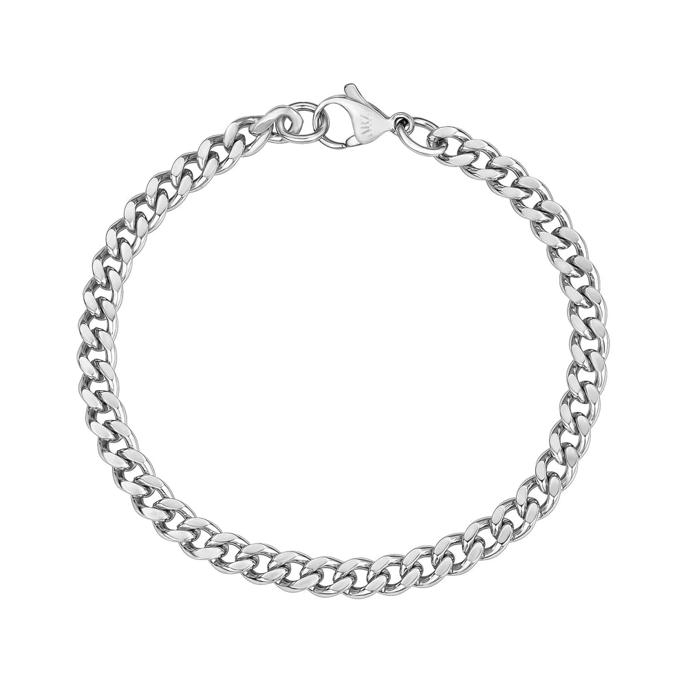 A.R.Z Stainless Steel Cuban Link Bracelet 5mm - ORLY Jewellers Canada