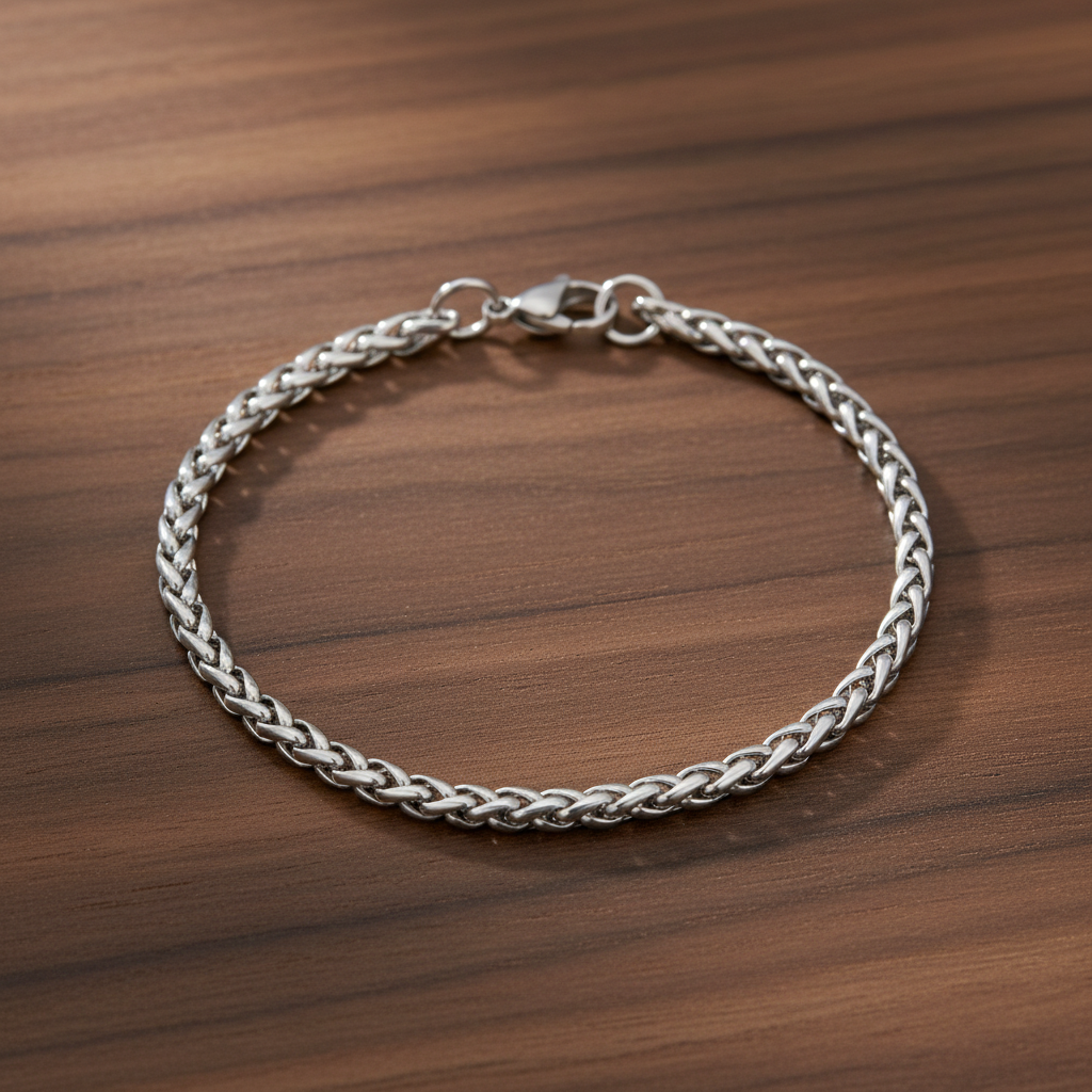 Bracelet à maillons en acier ARZ 4 mm