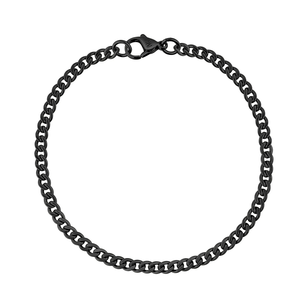 A.R.Z Steel Cuban Link Bracelet 3.5mm
