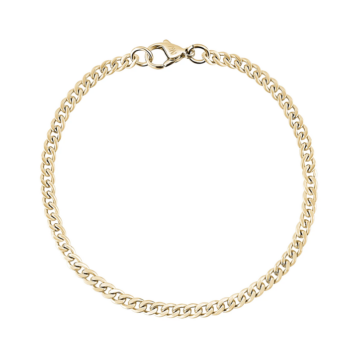 A.R.Z Steel Cuban Link Bracelet 3.5mm
