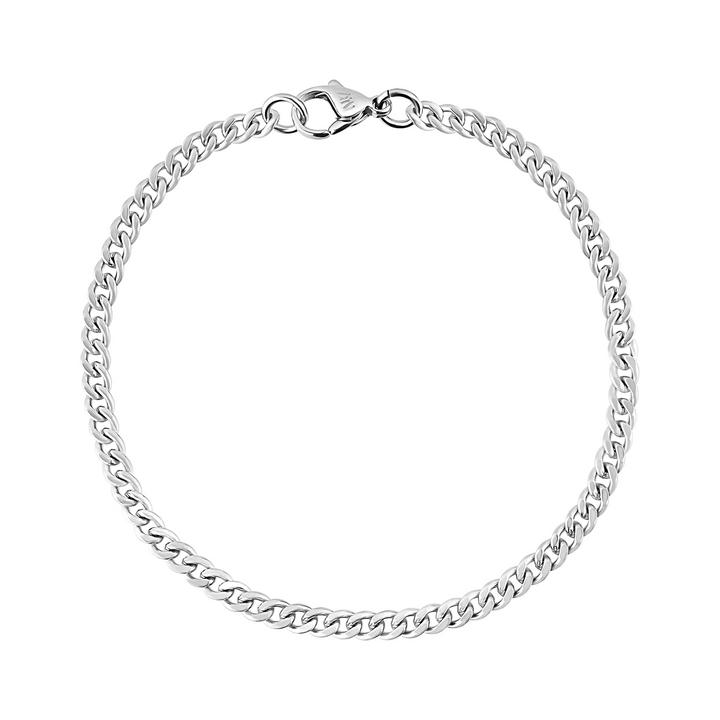 A.R.Z Steel Cuban Link Bracelet 3.5mm