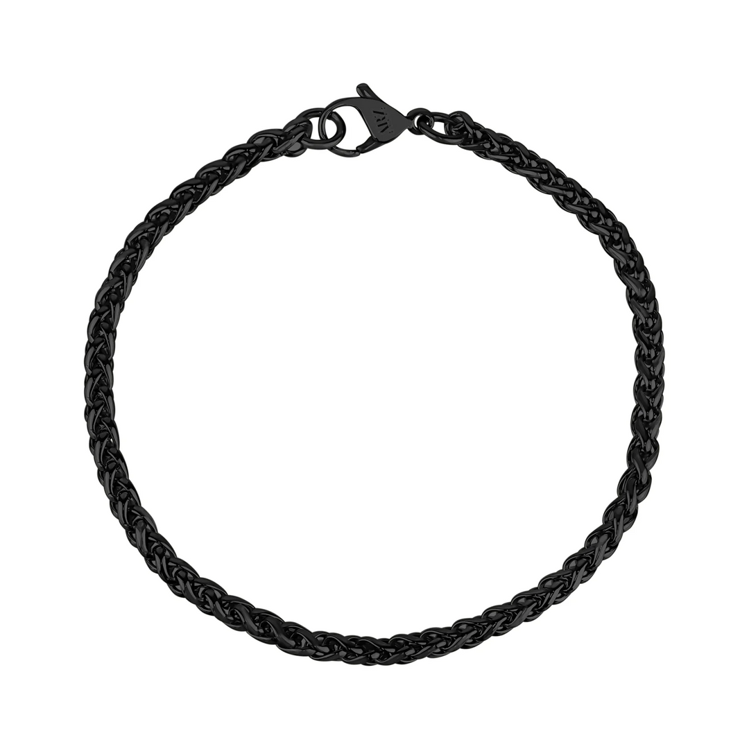 A.R.Z Steel Round Franco Bracelet 3mm