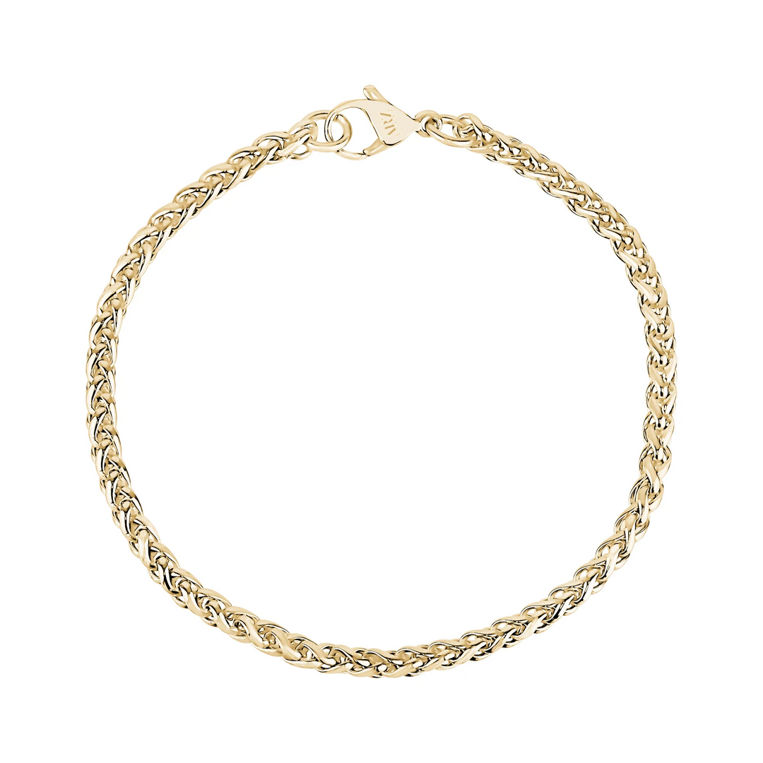 A.R.Z Steel Round Franco Bracelet 3mm