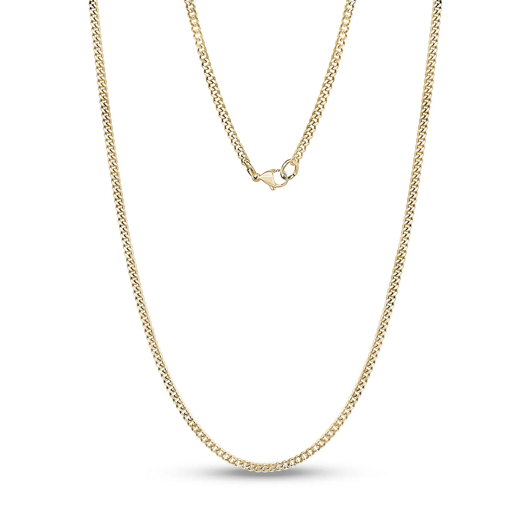 A.R.Z Steel Cuban Link Chain 2.2mm