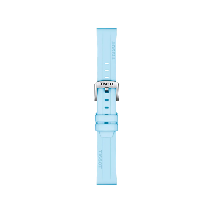 TISSOT Official Blue Silicone Strap Lugs 18 mm