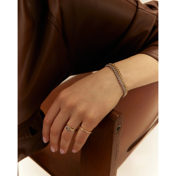 A.R.Z Steel Round Franco Bracelet 3mm