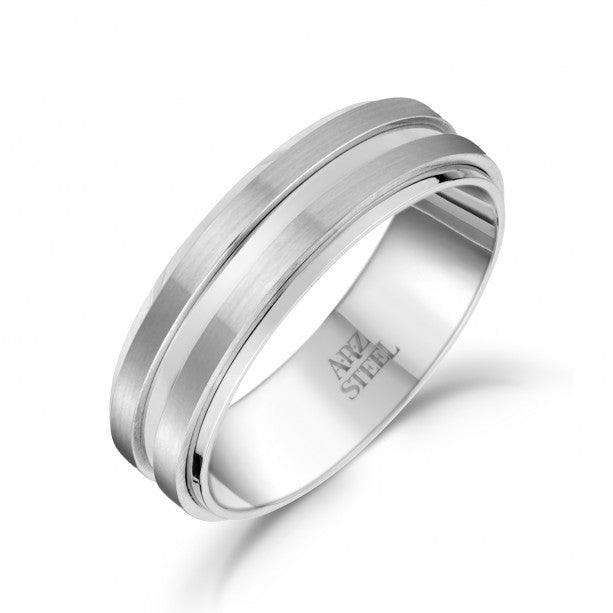 A.R.Z Steel Ring | Stainless Steel | Men's Ring | ORLY Jewellers