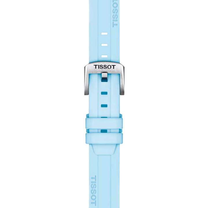 TISSOT Official Blue Silicone Strap Lugs 18 mm