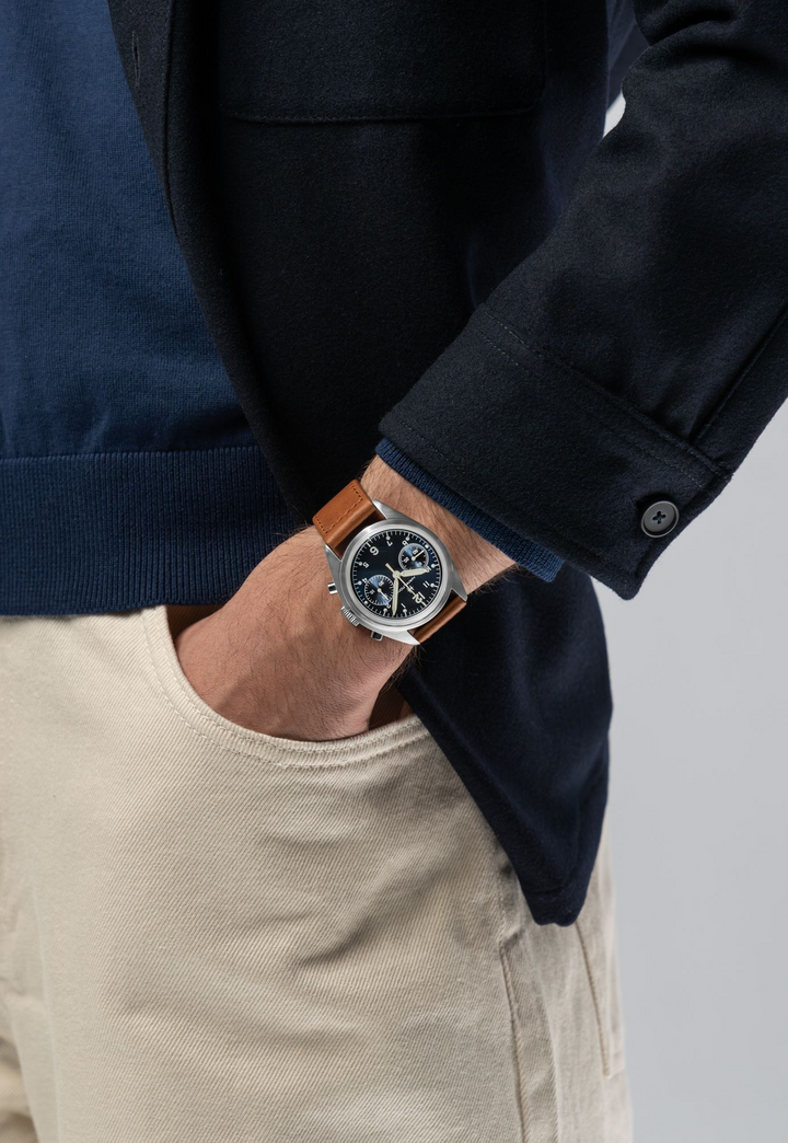 Hamilton Khaki Aviation Pilot Pioneer Mechanical Chrono 40mm