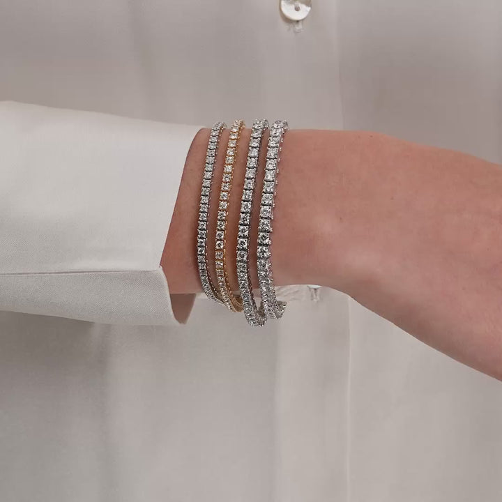 Lab Grown 10K Tennis Bracelet