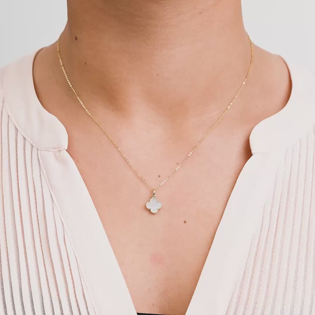 Clover Mother Of Pearl Pendant