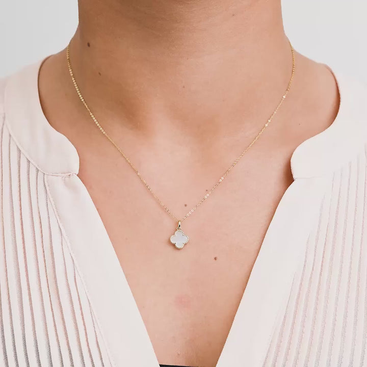 Clover Mother Of Pearl Pendant