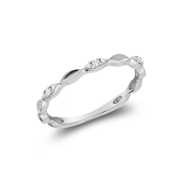 10K White Gold Marquise Shape Fashion Diamond Ring by ORLY Jewellers