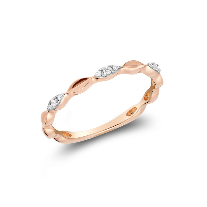 10K Rose Gold Marquise Shape Fashion Diamond Ring by ORLY Jewellers