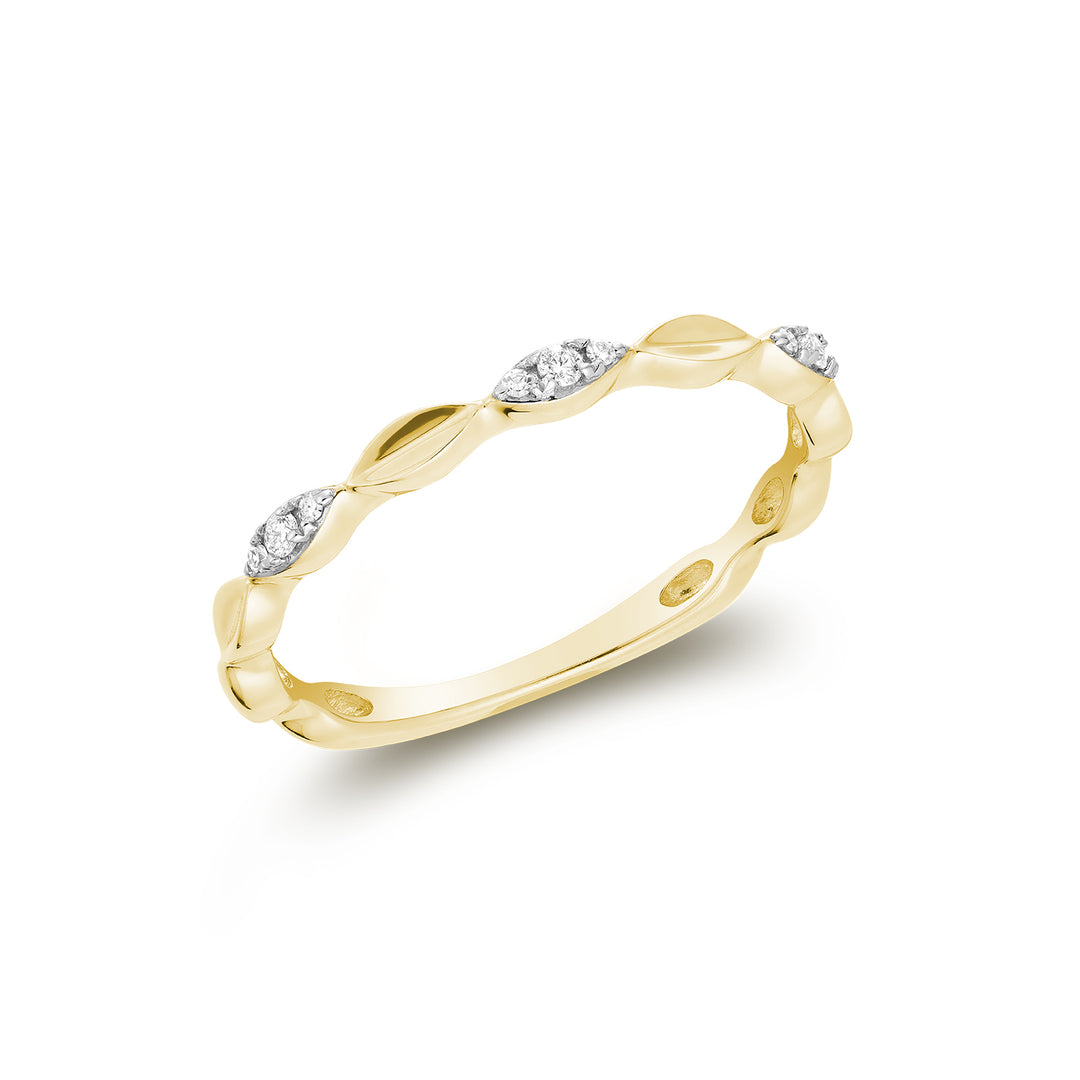 10K Yellow Gold Marquise Shape Fashion Diamond Ring by ORLY Jewellers