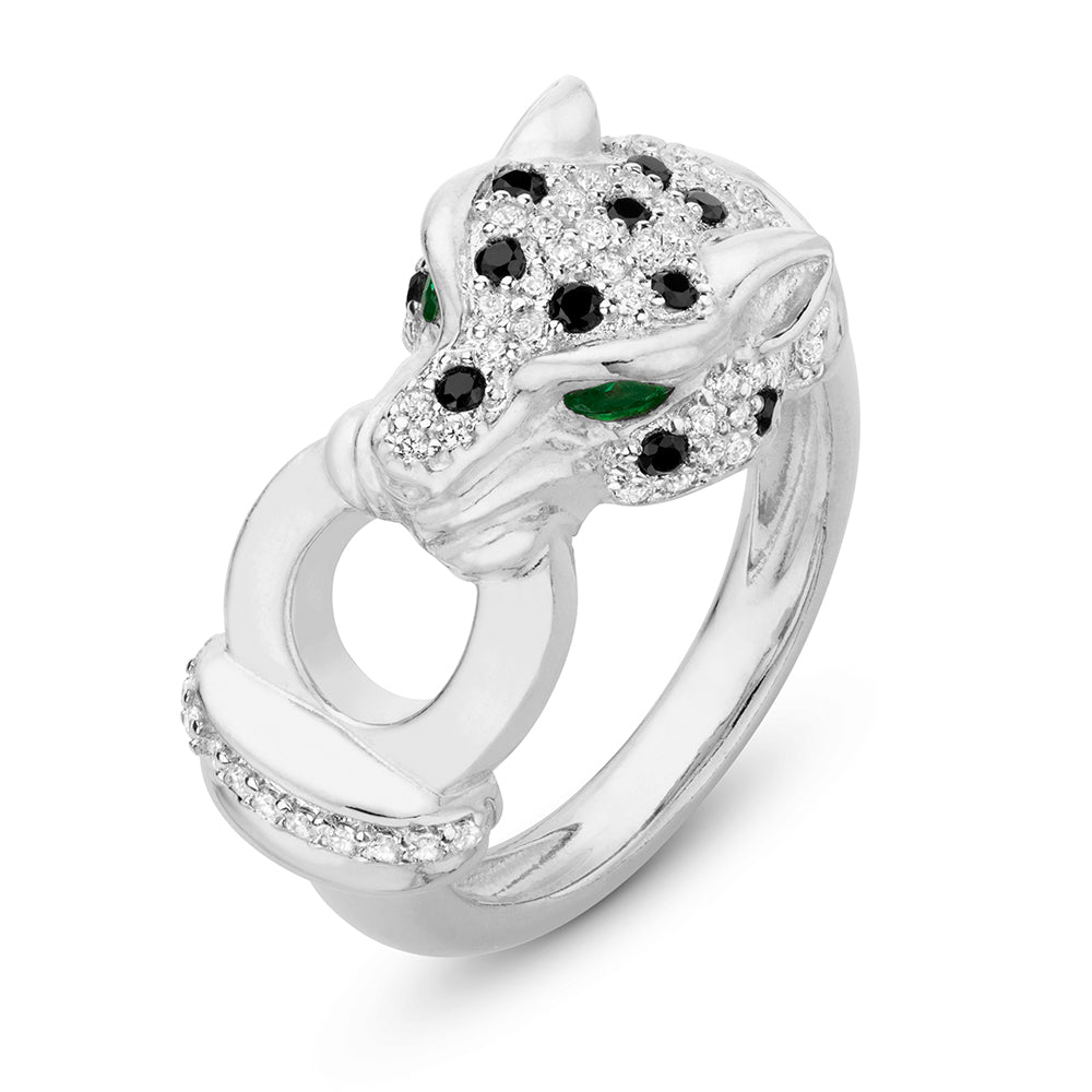 Miss Mimi Panthere Ring-Sterling Silver-Gold Vermeil | ORLY Jewellers