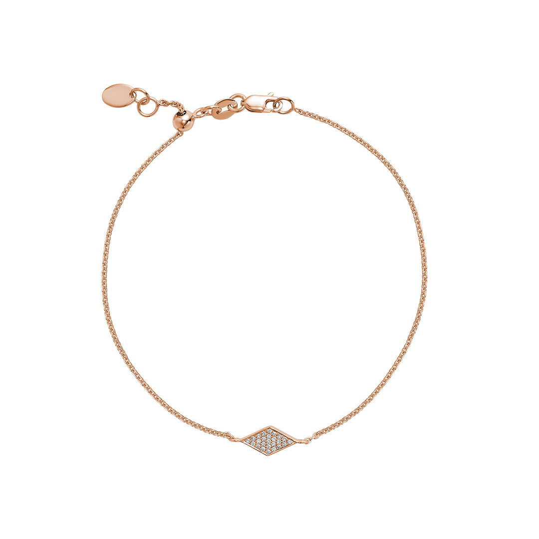 14K Rose Gold Fashion Diamond Bracelet by ORLY Jewellers