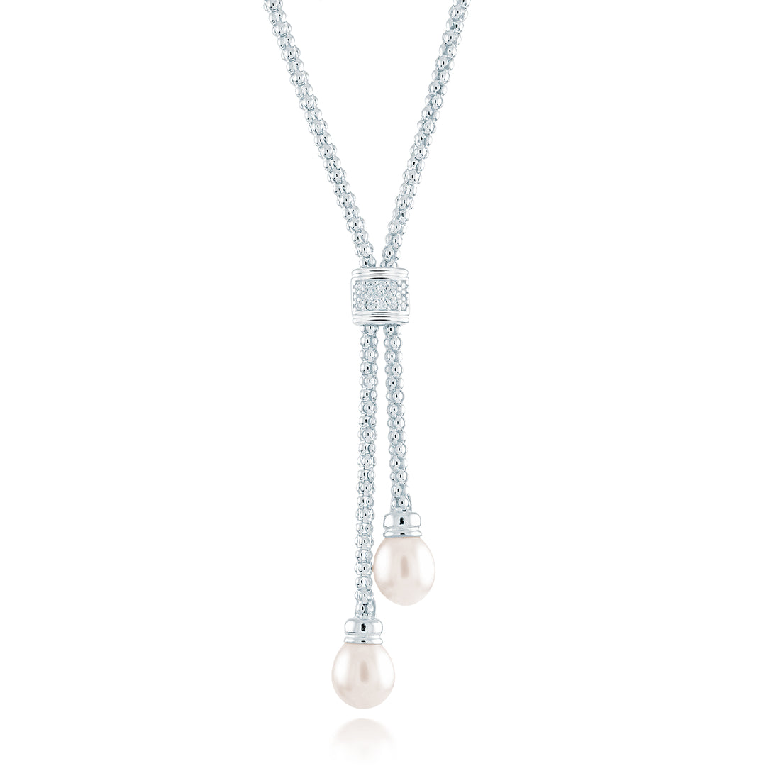 Miss Mimi Freshwater Pearl Lariat Necklace