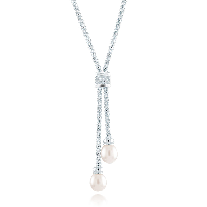 Miss Mimi Freshwater Pearl Lariat Necklace