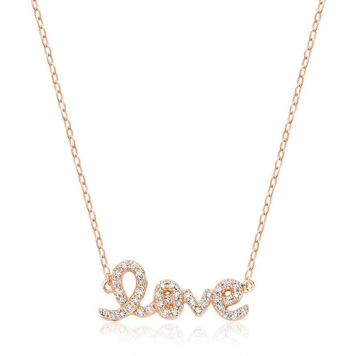Gold Love Necklace | Love Chain Necklace | ORLY JEWELLERS
