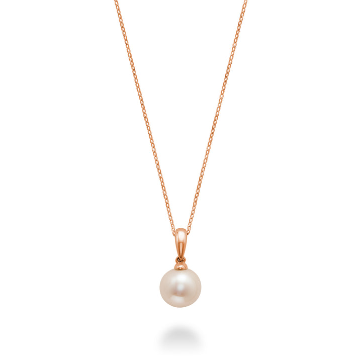 10K Rose Gold Freshwater Pearl Pendant by ORLY Jewellers