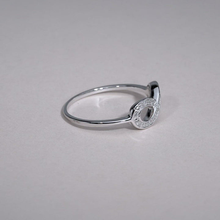 10K White Gold Diamond Infinity Ring by ORLY Jewellers