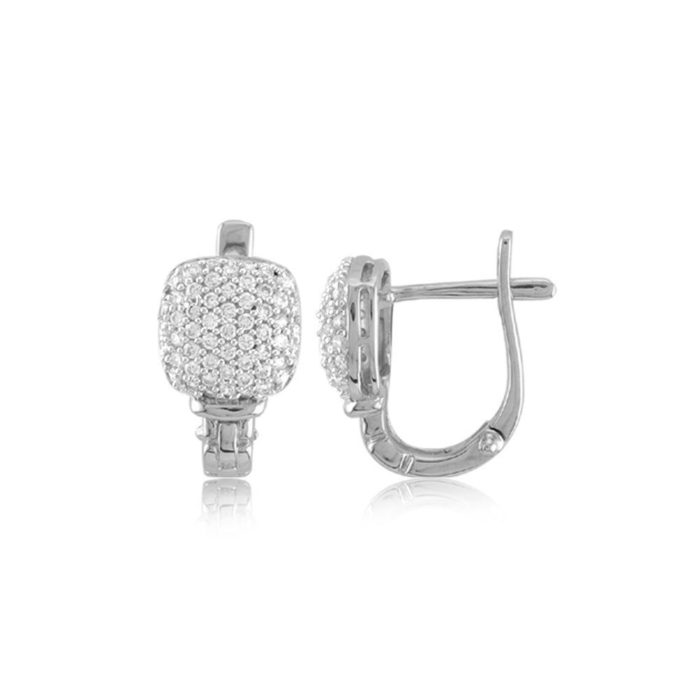 Miss Mimi Pave Dome Earrings